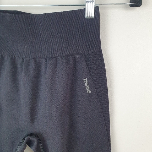 GYMSHARK 8 Inch Bike Shorts High Waist Butt Contour Black‎ Women's Size S - Picture 4 of 7